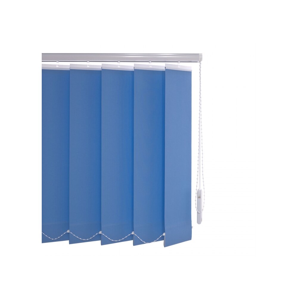 Vertikal-Lamellenvorhang blau, 89 mm Lamellen - kaufen