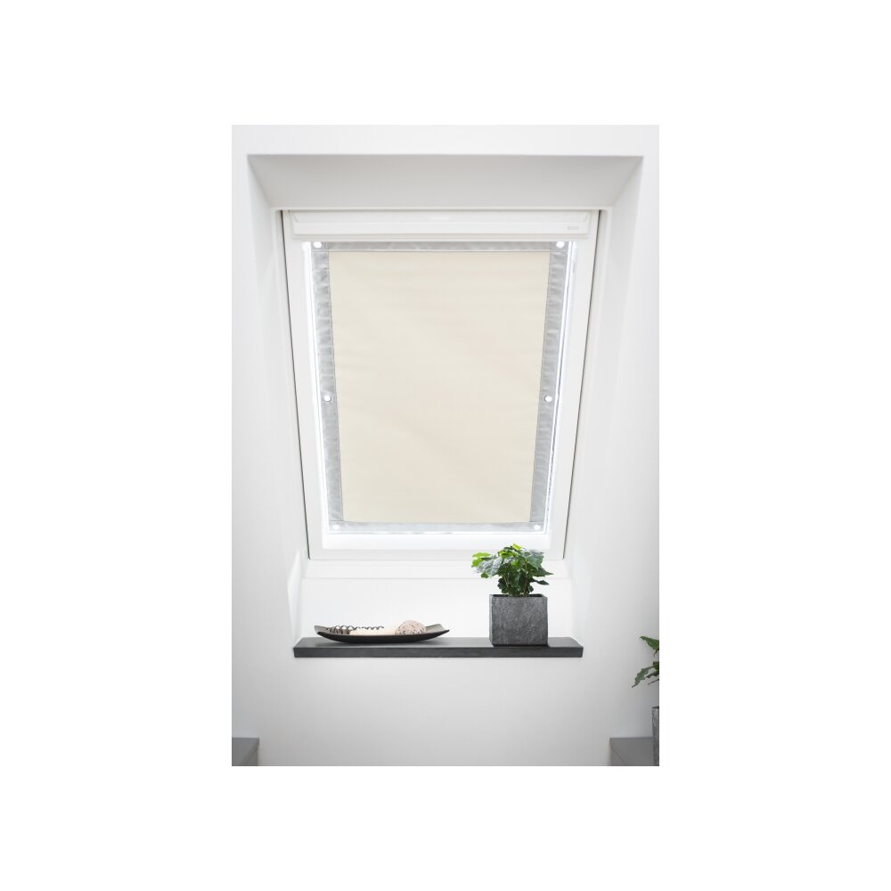 Dachfenster-Sonnenschutz beige 59x113,5 Verdunklung | Wohnfuehlidee