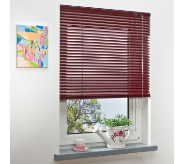 LIEDECO Jalousie aus Aluminium 080 x 220 cm bordeaux