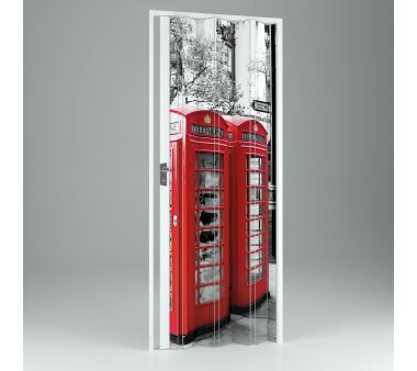 Kunststoff-Falttür mit Motivdruck London B 89,5 x H...