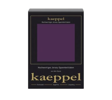 Kaeppel Jersey Spannbettlaken Fb. brombeer Gr. 100 x 200 cm