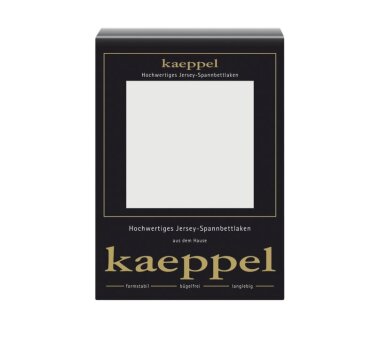 Kaeppel Jersey Spannbettlaken Fb. silber Gr. 140-160 x...