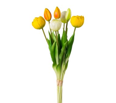 Kunstpflanze Tulpenbund gefüllt, Farbe gelb-mix,...
