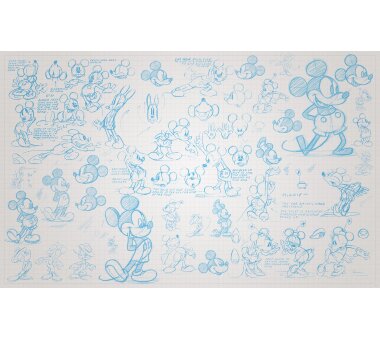 Vlies-Fototapete DISNEY DIGITAL, MICKEY SKETCHES,...