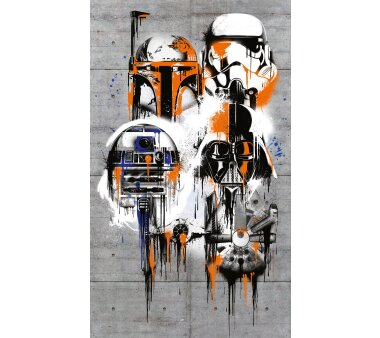 Vlies-Fototapete DISNEY DIGITAL, STAR WARS CELEBRATE THE GALAXY, Digitaldruck, 1 Teil, BxH 120 x 200  cm