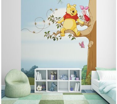 Fototapete SUNNY DECOR, WINNIE POOH TREE, 4 Teile, BxH...