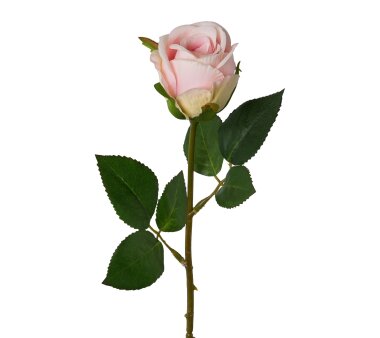 Kunstblume Rosenzweig 3er, Wohnfuehlidee 73 cm rosa, 