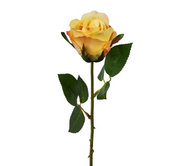 Kunstblume Rose, 7er Set, Farbe gelb, Höhe ca. 45 cm
