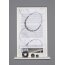 Magnet-Raffrollo, Dessin VITUS, Digitaldruck, halbtransparent, Farbe grau