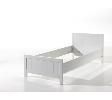 Vipack Einzelbett ERIK, Liegefläche 90x200 cm, Farbe weiß