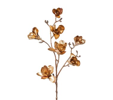 Kunstblume Magnolie, Farbe altgold, Höhe ca. 104 cm
