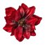 Kunstblume Magnolienblüte Velvet mit Clip, 6er Set, Farbe bordeaux, ca. 16 cm