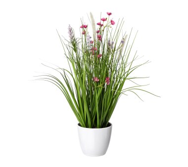 Kunstpflanze Blüten-Grasmix, Farbe rosa, inkl....