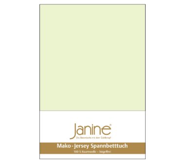 Janine Jersey-Spannbettlaken 5007, limone, 100%...