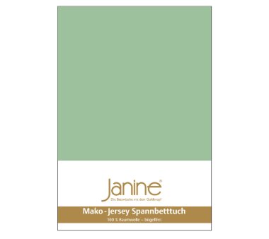 Janine Jersey-Spannbettlaken 5007, lind, 100% Baumwolle,...