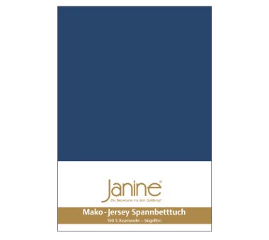 Janine Mako-Satin jeansblau COLORS Bettwäsche