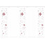 5er-Set Flächenvorhänge STARS blickdicht, Höhe 245 cm, rot