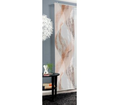 Schiebevorhang Deko blickdicht AMARA, Farbe kupfer, Größe BxH 60x245 cm