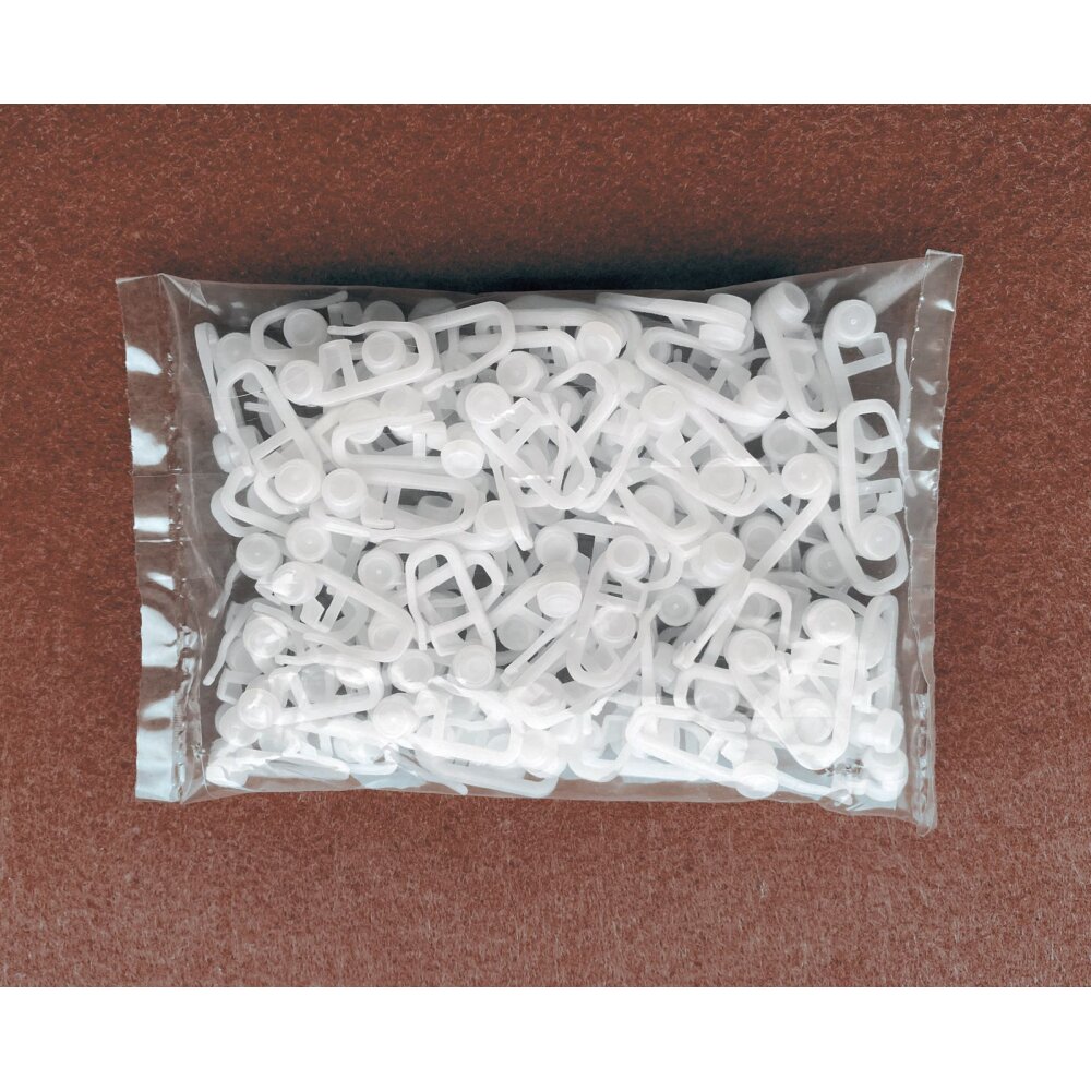 Gardinenröllchen weiß, 100 Stück - online kaufen