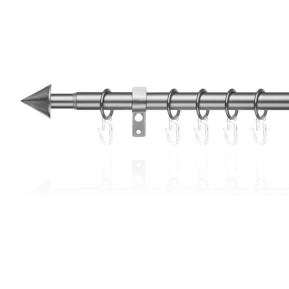 Lichtblick Gardinenstange Kegel, 20 mm, ausziehbar, 1 läufig, Chrom matt 130  - 240 cm online kaufen