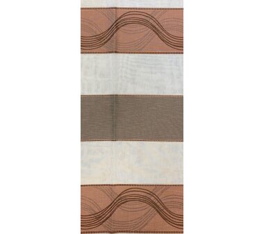 Ösenschal SUSA, Jacquard-Querstreifen, blickdicht, Farbe kupfer, HxB 245x140 cm