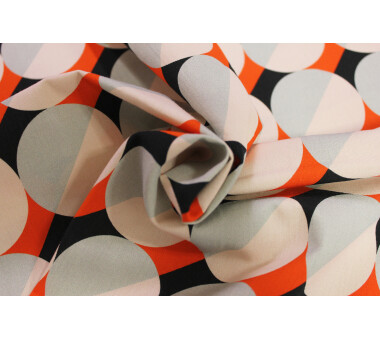 ADAM Wende-Kissenhülle Circles, orange, 40x60 cm, mit Reißverschluss
