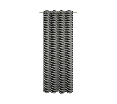 ADAM Deko-Schal Circles mit Ösen, grau, HxB 225x145 cm
