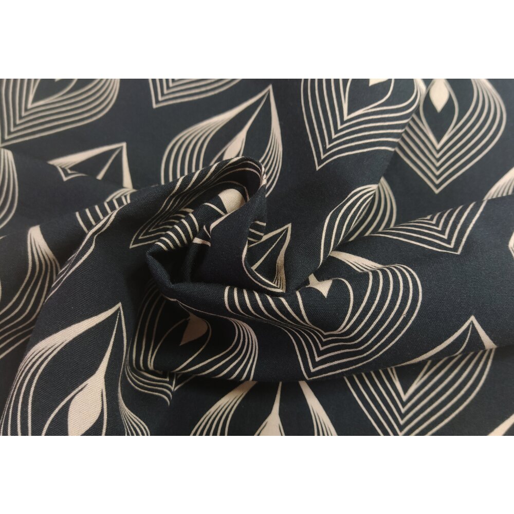 ADAM Tischdecke Feathers, mit U-Saum, schwarz, 145x220 cm, oval online  kaufen