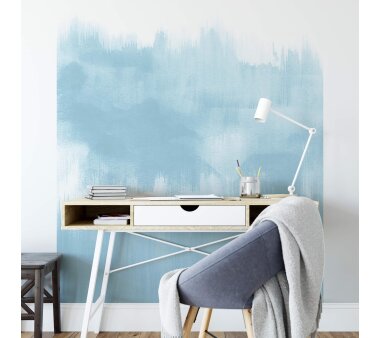 AS Creation Vlies-Fototapete BRUSH STROKES LIGHT BLUE...