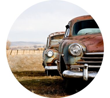 AS Creation Vlies-Fototapete OLD RUSTED CARS 119197, 3...