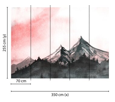 AS Creation Vlies-Fototapete MOUNTAIN PAINT 118608, 5...