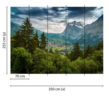 AS Creation Vlies-Fototapete MOUNTAIN VIEWS 118620, 5...