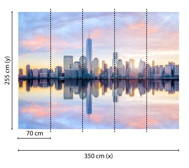 AS Creation Vlies-Fototapete SKYLINE NEW YORK 118678, 5...