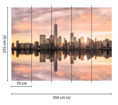 AS Creation Vlies-Fototapete SKYLINE NEW YORK 118680, 5...