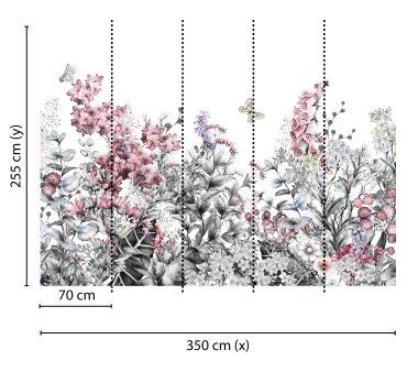 AS Creation Vlies-Fototapete FLOWER PAINTING 118800, 5...