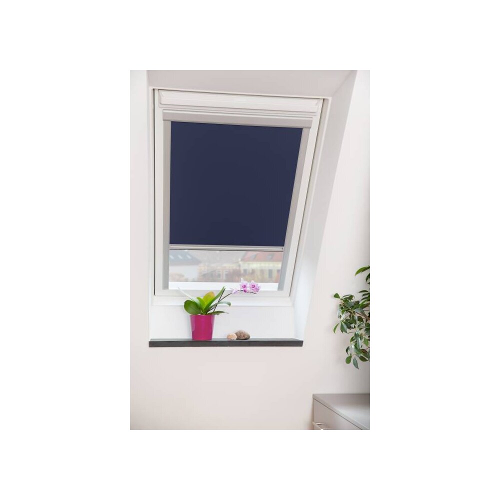 Dachfenster-Rollo Skylight blau S06 | Wohnfuehlidee