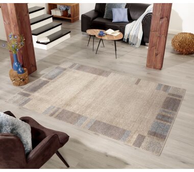 Kurzflor-Teppich YLVA 13025-110, Höhe 8 mm, Farbe beige