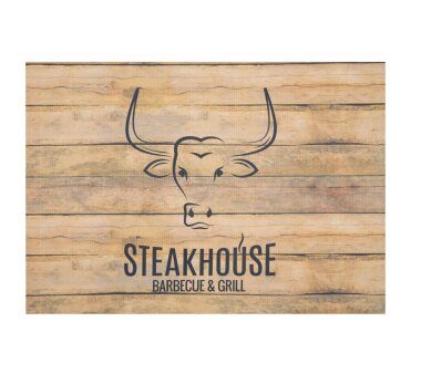 Barbecue-Matte STEAKHOUSE HOLZ, Höhe 3 mm, Farbe...