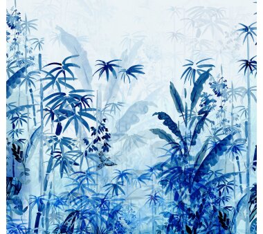 Vlies-Fototapete KOMAR, RAW BLUE JUNGLE, 3 Teile, BxH 300...