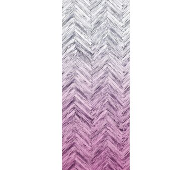 Vlies-Fototapete KOMAR, INFINITY HERRINGBONE PINK PANEL,...