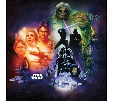 Vlies-Fototapete KOMAR STAR WARS CLASSIC POSTER COLLAGE,...