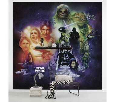 Vlies-Fototapete KOMAR STAR WARS CLASSIC POSTER COLLAGE,...