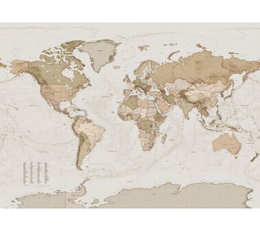 Vlies-Fototapete KOMAR EARTH MAP, 7 Teile, BxH 350 x 250 cm