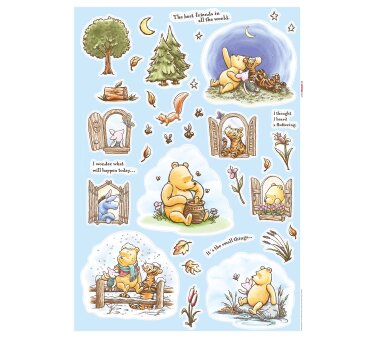 KOMAR Deco-Sticker, WINNIE THE POOH ADVENTURES, 61 Teile,...