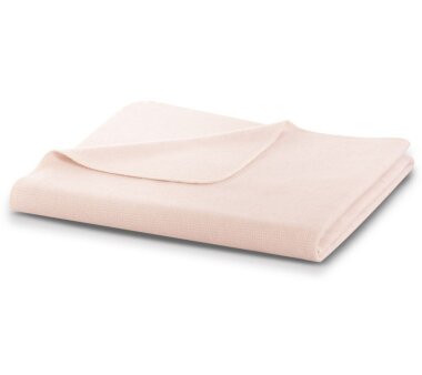 Wohndecke Pearl rose, mit Overlock-Sticheinfassung,...