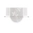 3er Set VHG Schiebegardinen HANKA,  mit Ranken-Motiv und Abschlussbogen, transparent,  Farbe weiß
