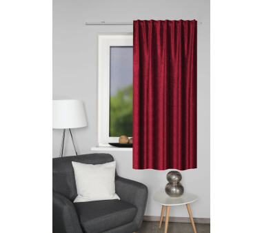 Thermo Chenille Einzelschal THERMO mit Funktionsband, Farbe bordeaux