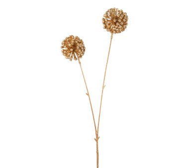 Kunstblume Allium, 5er Set, Farbe gold, Höhe ca. 55 cm