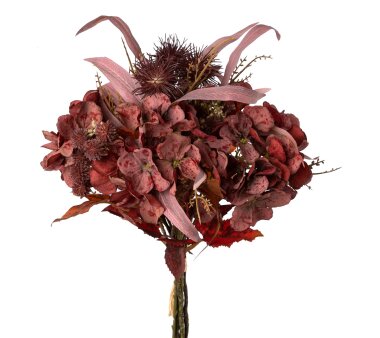 Kunstblume Hortensie, 2er Set, Farbe bordeaux, Höhe ca. 48 cm ✔  online kaufen