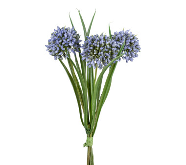 Kunstblume Allium-Grasbund, 2er Set, Farbe blau,...